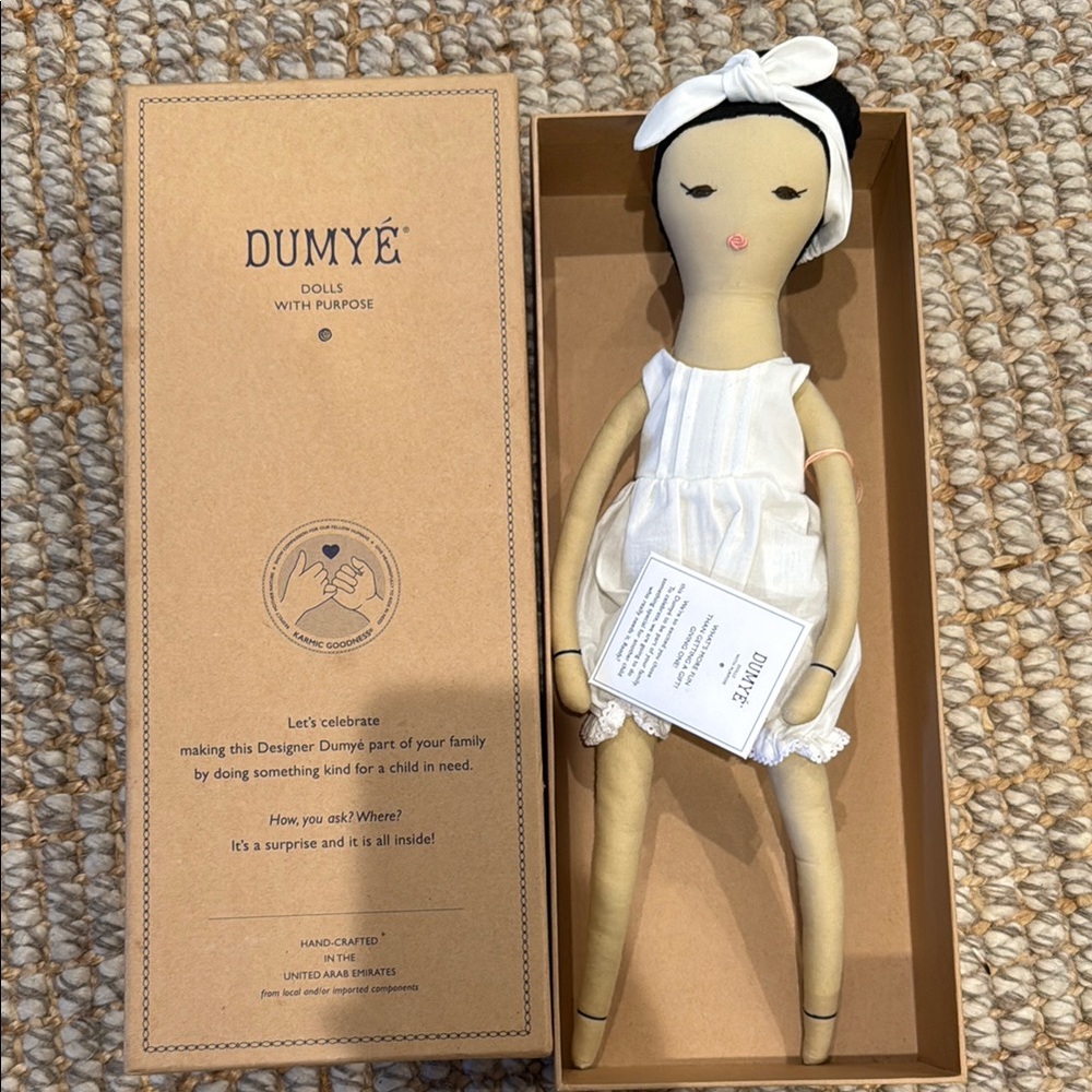 DUMYÉ Handmade Doll with White Dress